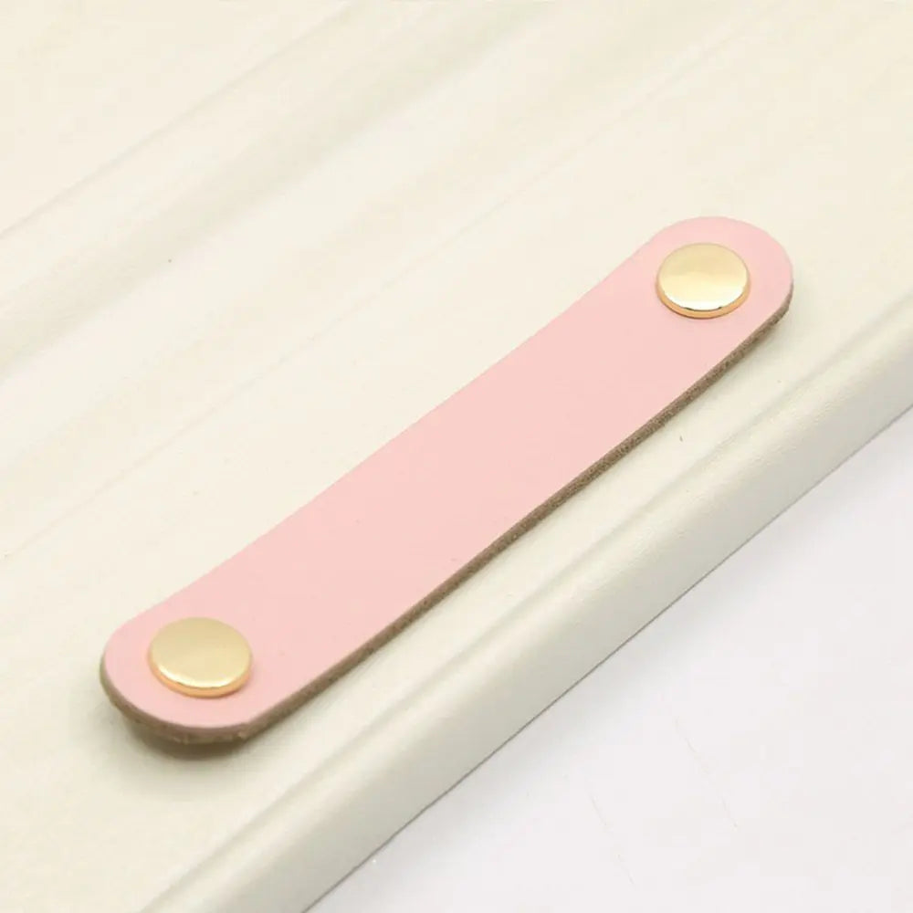 Children's Furniture Environmentally Kitchen Wardrobe Cabinet Hardware Leather Handle Door Pulls Furniture Knobs Drawer Handle