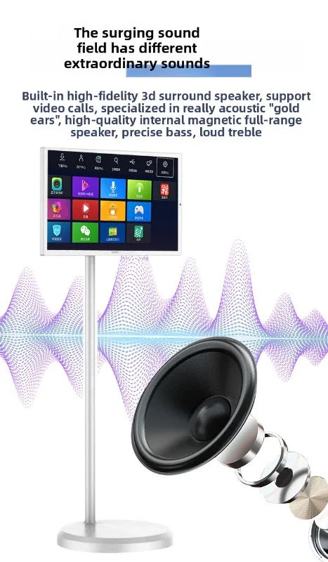 24Portable TV, Customizable Screen, Wireless Projection Screen, Smart Screen, Fitness, Live Stream, Entertainment Friend Machine