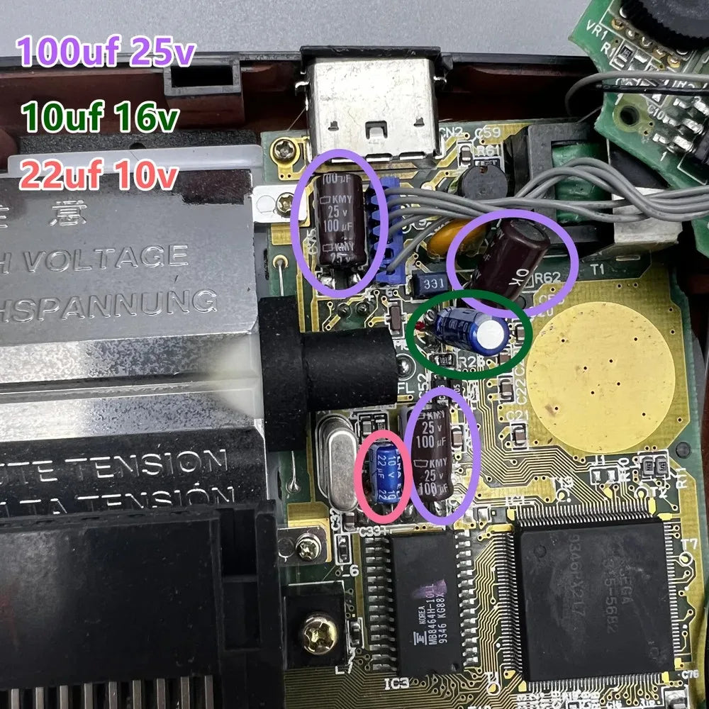 GG Capacitor for SEGA GameGear GG