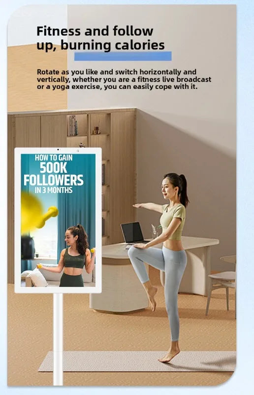 24Portable TV, Customizable Screen, Wireless Projection Screen, Smart Screen, Fitness, Live Stream, Entertainment Friend Machine
