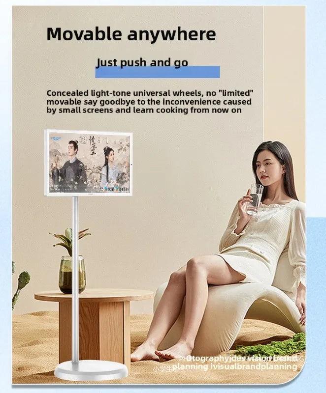 24Portable TV, Customizable Screen, Wireless Projection Screen, Smart Screen, Fitness, Live Stream, Entertainment Friend Machine