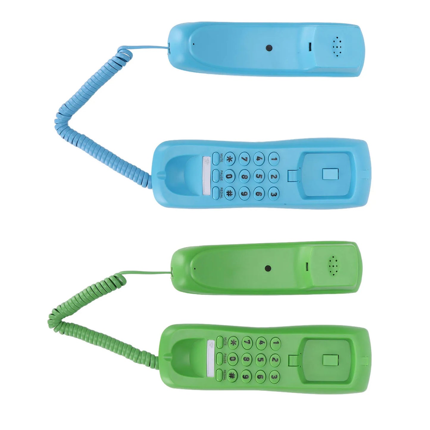 Landline Phone Wall Mountable Telephone Desktop Fixed Wired Phones with Mute Pause Function for Office Home Hotel Phone