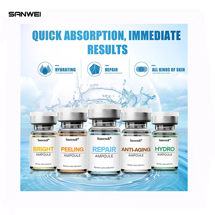 Korean essence solution for troubled skin problem-solving glass facial care moisturizing hydrating brightening essence