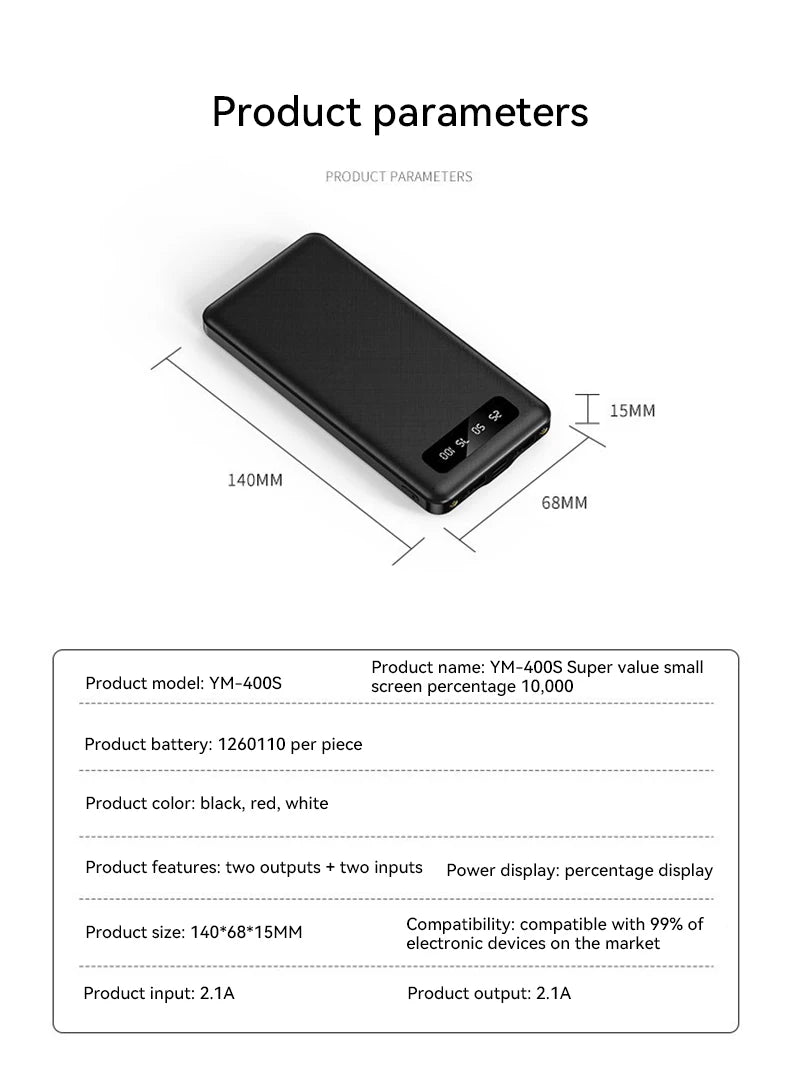 200000mAh Power Bank 120W Super Fast Charge Large Capacity Portable External Battery With LED Digital Display For Phones 2025