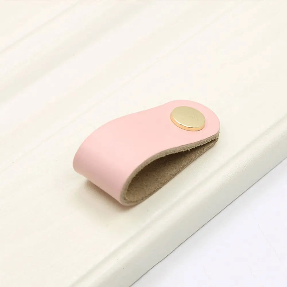 Children's Furniture Environmentally Kitchen Wardrobe Cabinet Hardware Leather Handle Door Pulls Furniture Knobs Drawer Handle