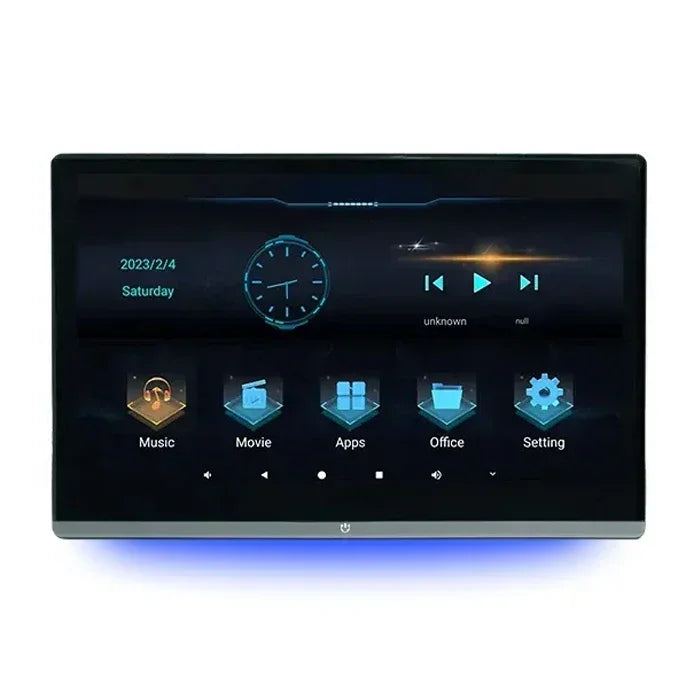 13.3 Inch 4K Screen Smart TV Rear Seat Entertainment Player Car Headrest Monitor Automotive Multimedia For Car 8 Core Android 12