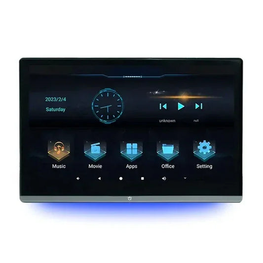 13.3 Inch 4K Screen Smart TV Rear Seat Entertainment Player Car Headrest Monitor Automotive Multimedia For Car 8 Core Android 12