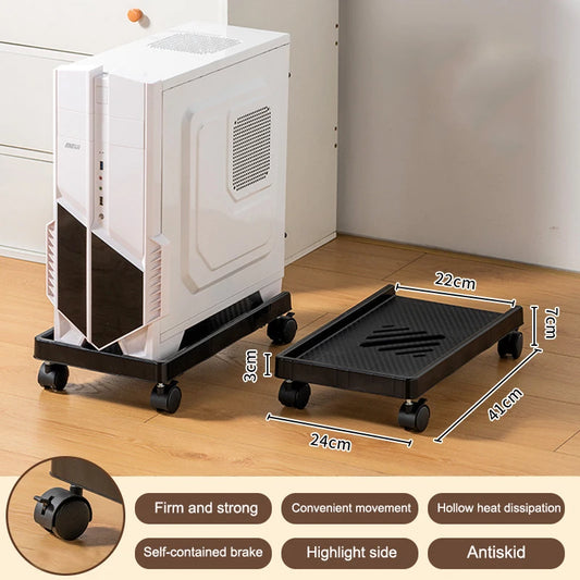 Adjustable Computer Tower Stand PC Stand for Most Desktop Towers  Elevate and Organize Your Computer Tower with Desktop Stand