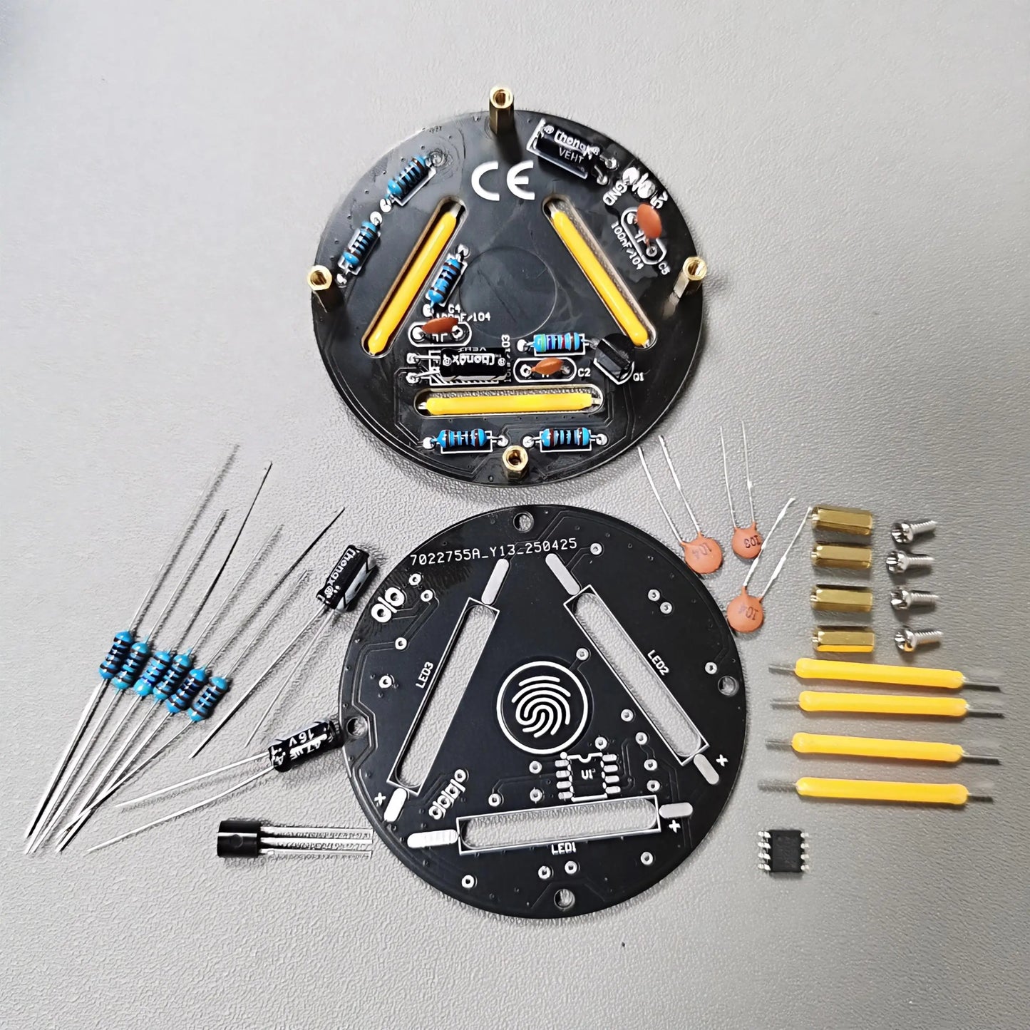 Electronic DIY Engineering Kit Touch Stepless Dimming Kit Electronic Soldering Skills Practice DIY Hobbyist Holiday Gift