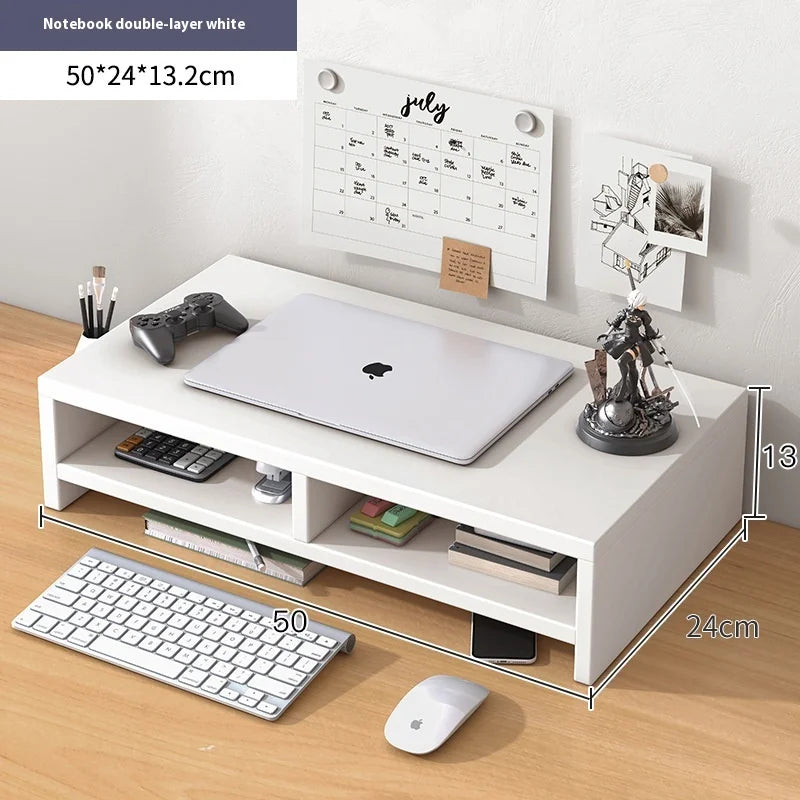 Laptop height stand, desktop monitor, screen stand, base, office desktop storage rack, storage workstation