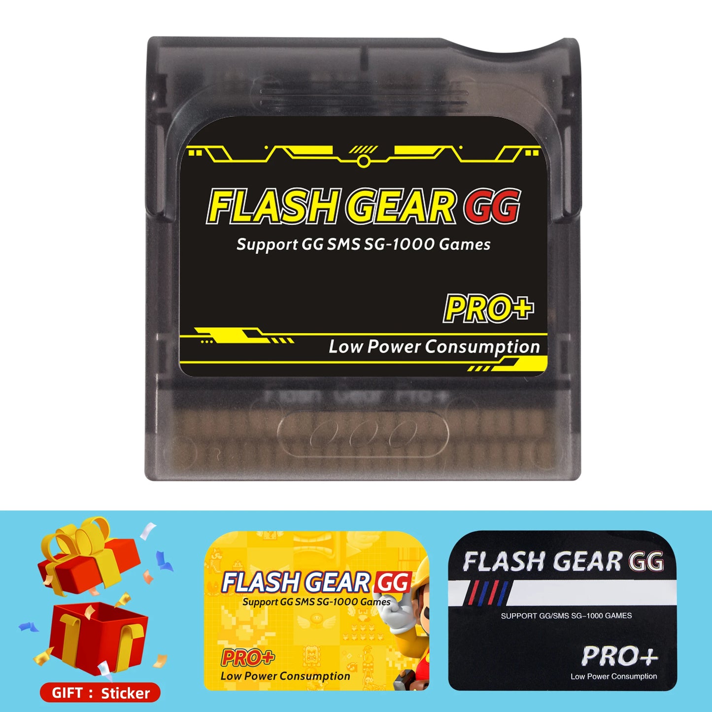 Flash Gear GG 1000+Game Gear Flash GG Pro Flash Gear Pro+GG Game Cart Game Gear Cart For Sega Accesories