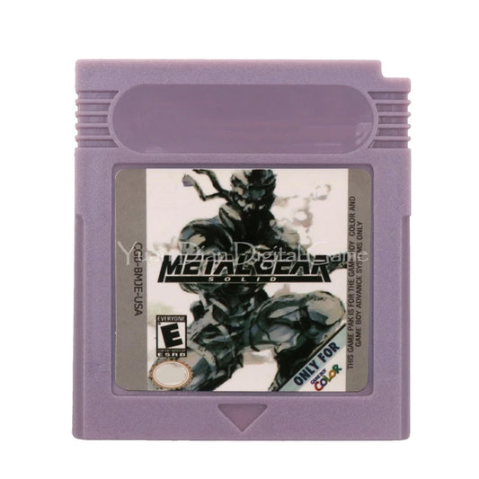 16 Bit Video Game Cartridge Console GBC Games Card Meta Gear English Language USA Version  For GB/SP