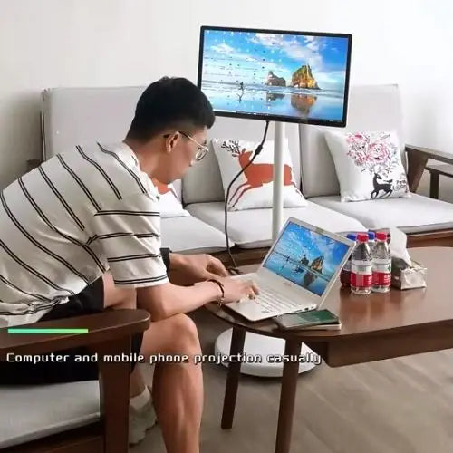24 Portable TV, Customizable Screen, Wireless Projection Screen, Smart Screen, Fitness,Entertainment Friend Machine Live Stream