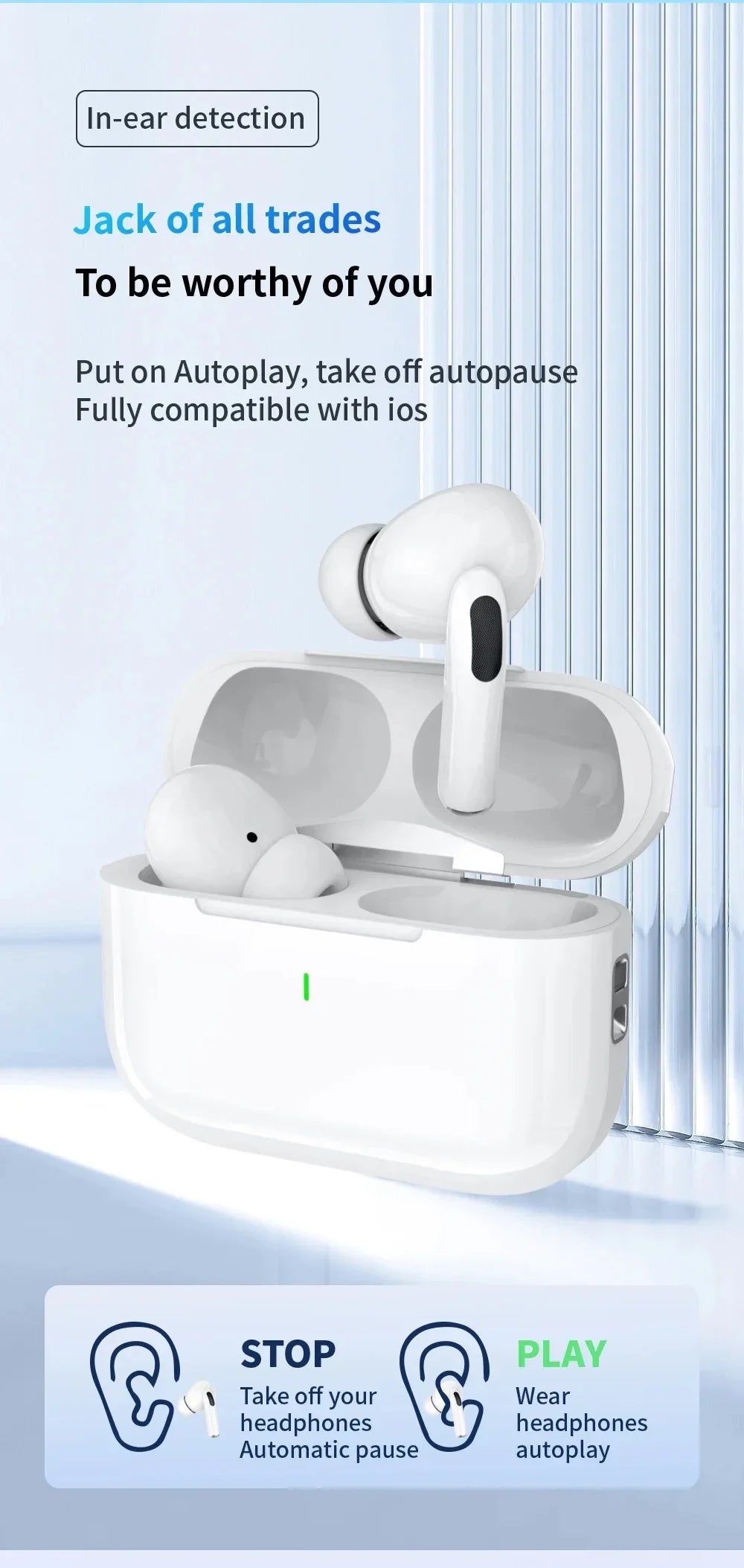 Hot sales Air Pro True Wireless Bluetooth Earphones Headphones HiFi Sound Low Latency Noise Reduction Earbuds for IPhone Android