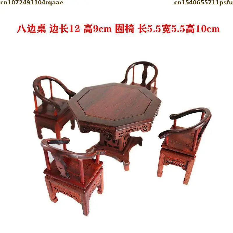 Mini Furniture Models Miniature Antique Rosewood Ornaments Chinese Handicrafts Doll Houses Photographed Scene Props