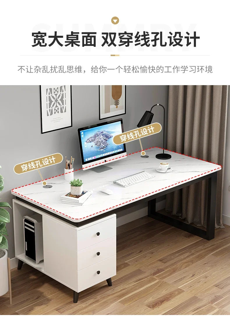 Working Meeting Office Desks Storage Laptop White Keyboard Office Desks Mobile Conference Scrivanie Per Computer Room Furnitures
