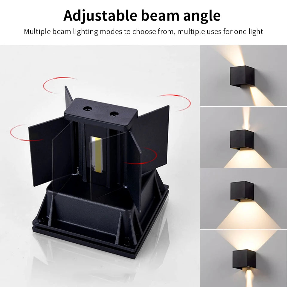 LED Wall Light Outdoor Indoor Lighting Wall Lamps Home Appliances Wall Lighting For Room Decor Wall Panels Porch Balcony Garden