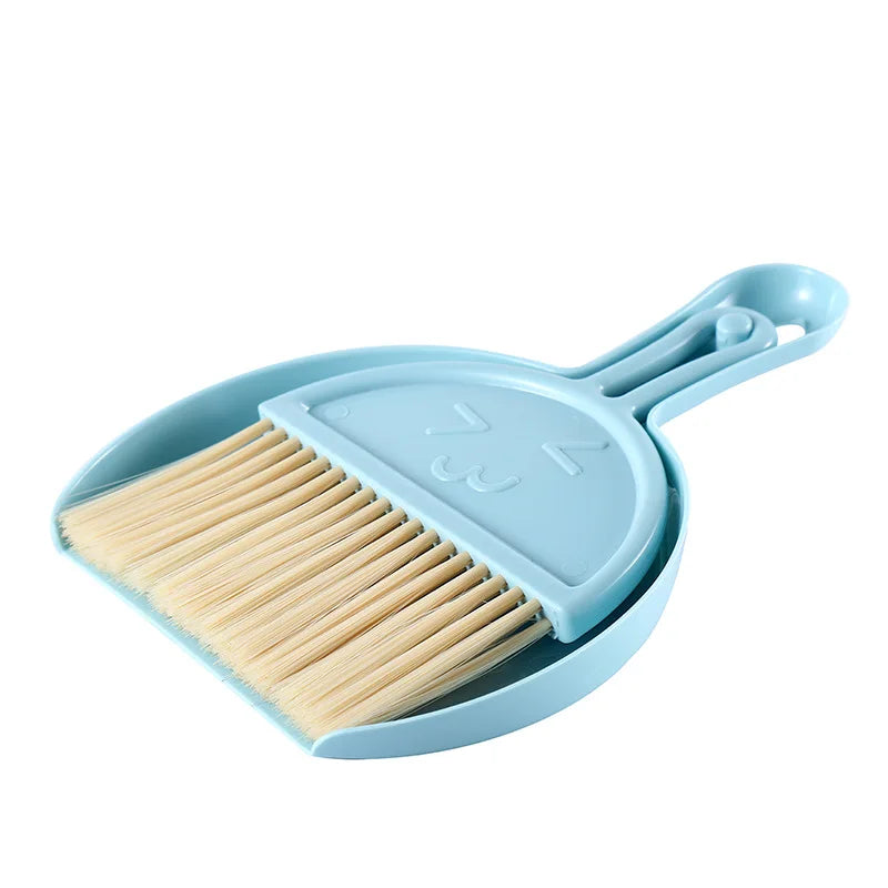 Dropship! Home Office Thicken Plastic Desk Cleaning Set Mini Desktop Keyboard Cleaning Brush Brush with A Small Broom Dustpan