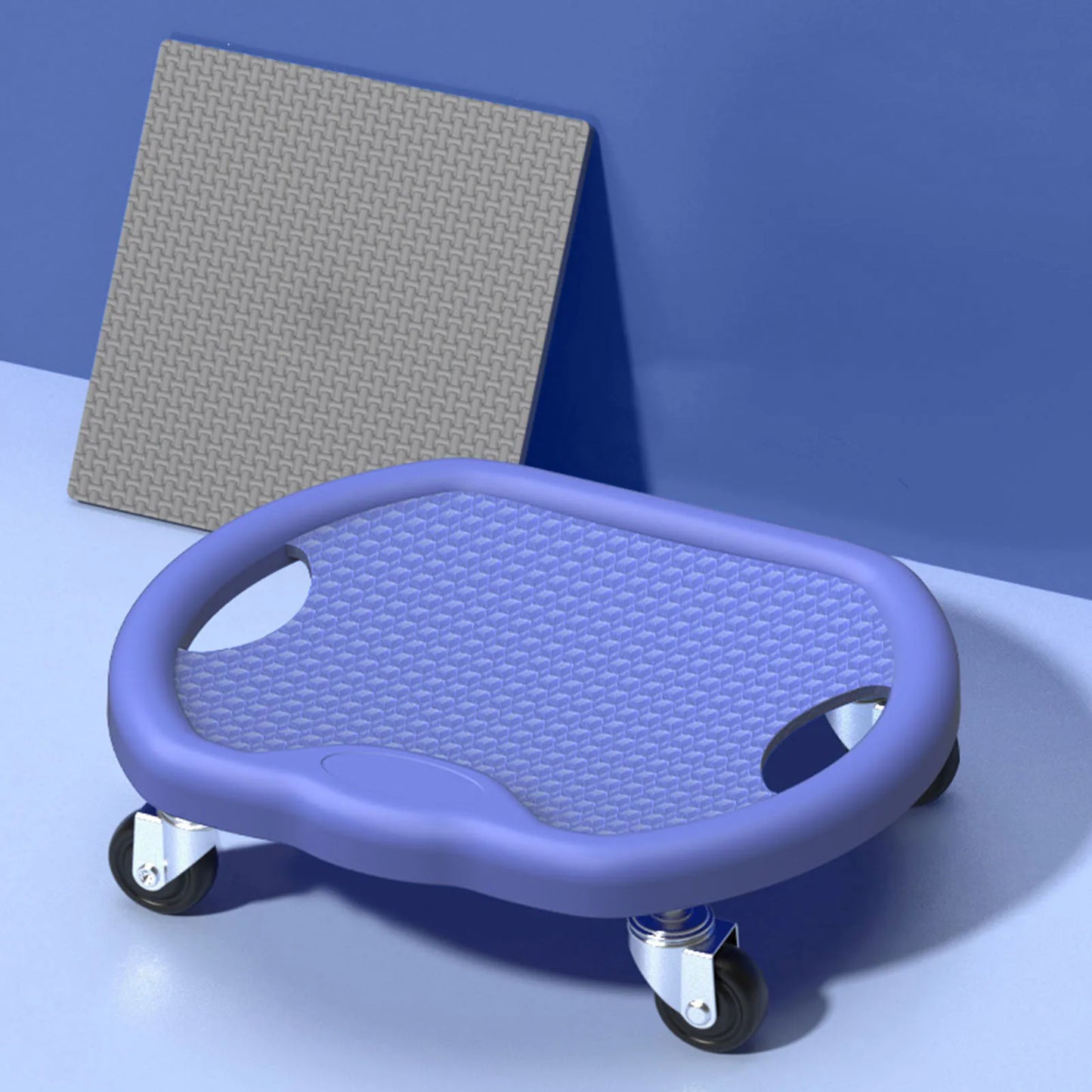 Fitness Abdominal Exercise Plate with Wheels 360 Degree Rotation Four Wheel Support More Stable for Full Body Workout Fitness