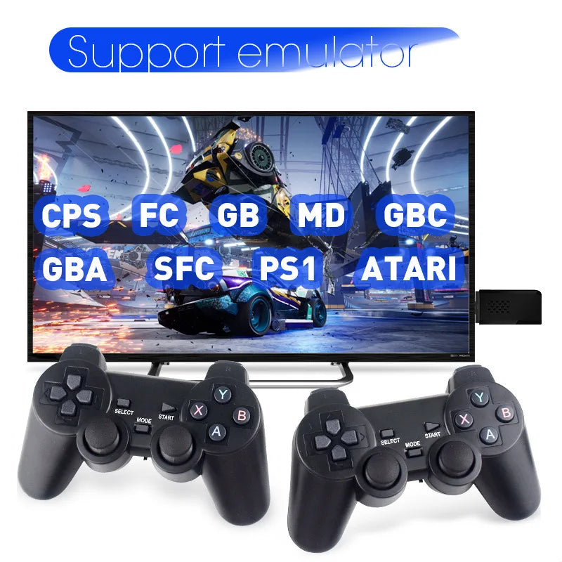 Portable Video Game Console, 4K, 2.4G, Wireless Control, Wireless Retro Classic Video Game Console, Including 10000 Games