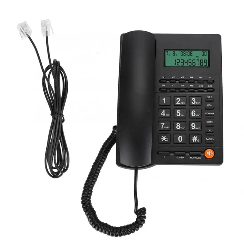 Corded Telephone Desk Landline Phone Desktop House Phone Seniors Caller
