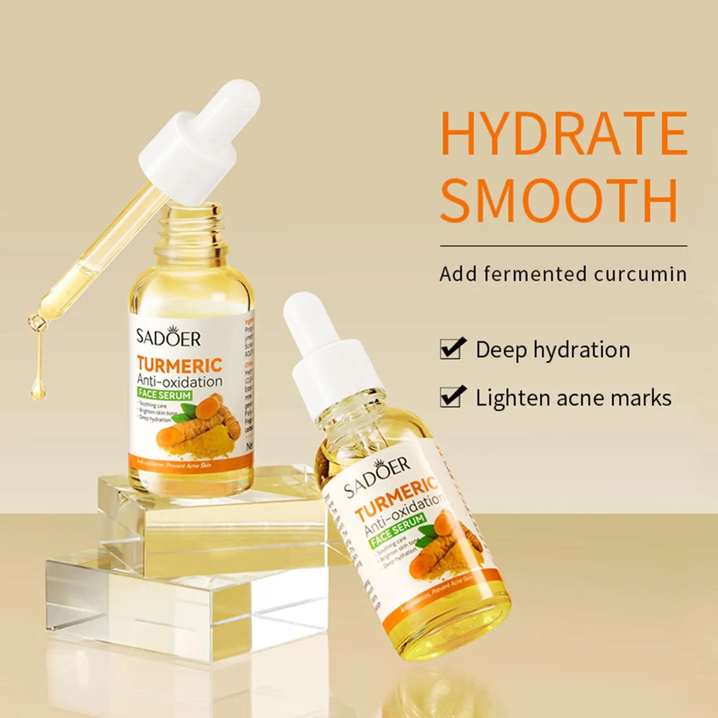 Skincare Turmeric Serum Soap Whitening Essential Oil Facial Repair Lifting Moisturizing Brighten Face Dark Spot Corrector