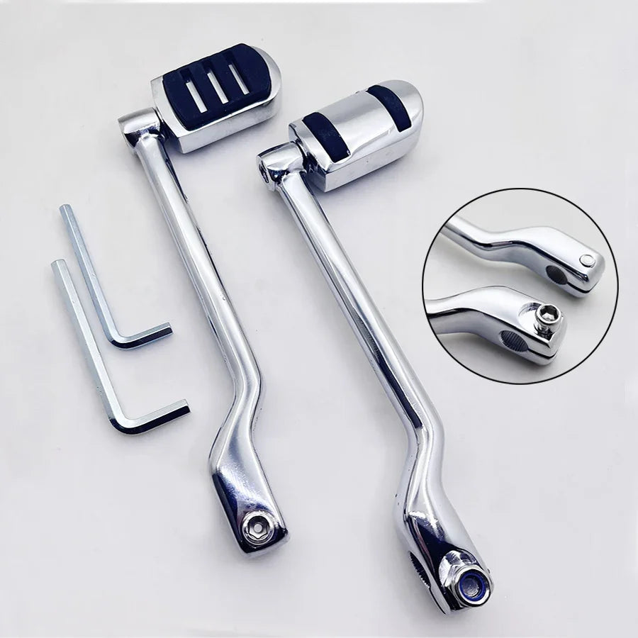 Front Rear Motorcycle Gear Heel Toe Shift Pegs Levers For Harley Davidson FL Softail Touring Road King Road Street Electra Glide