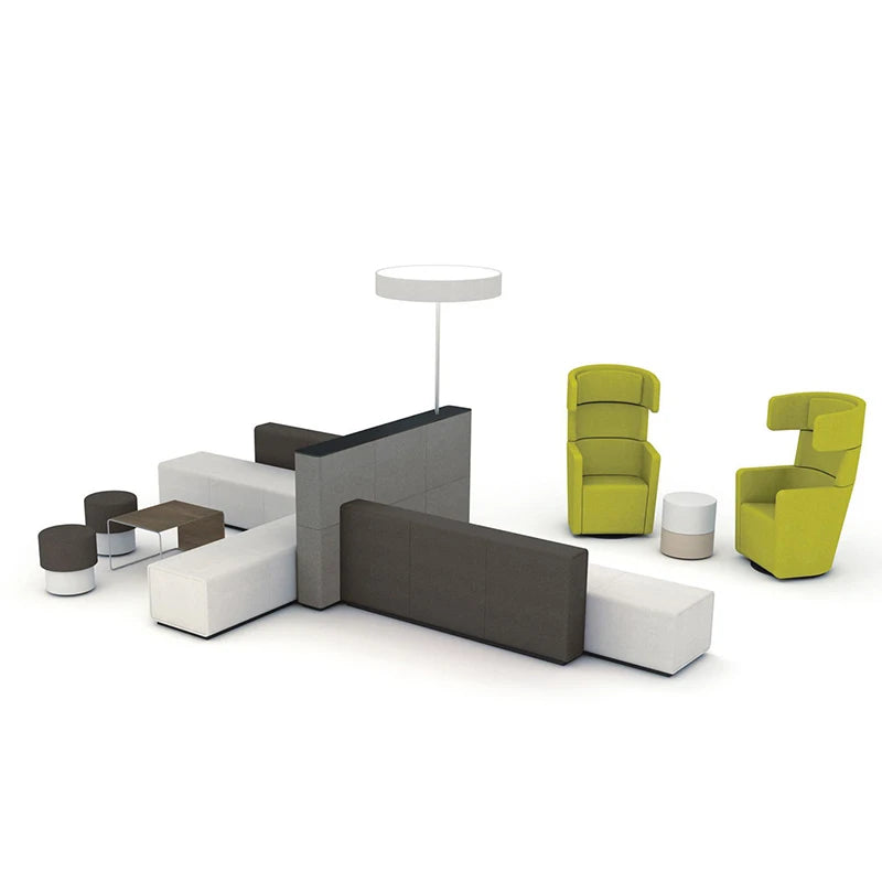 Factory Price Library Lobby Lounge Furniture Public Waiting Reception Area Modern Office Sofa