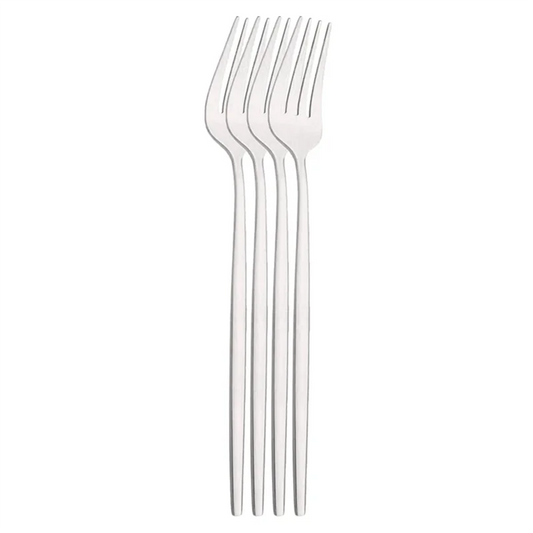 ABKW-Kitchen Tableware Silverware 20Pcs Silver Dinnerware Set Stainless Steel Dinner Cutlery Set Steak Knife Fruit Fork Spoon