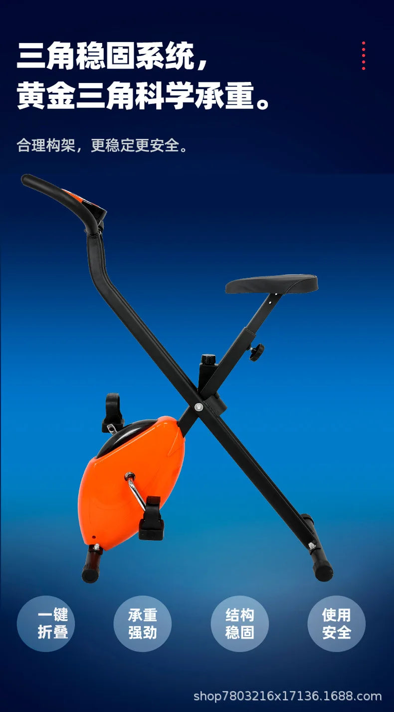 Foldable Exercise Bike Fitness Equipment Indoor Static Bicycles Exercise Bicycle Training Stationary Indoor Cycling Bikes