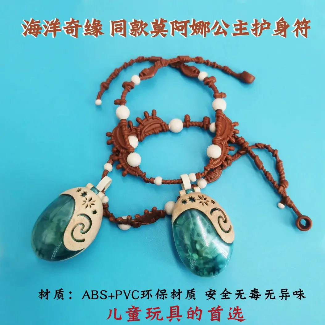 New Moana Cartoon Animation Peripheral Creative Music Necklace Toys Accessories Children's Personalized Holiday Gifts Wholesale