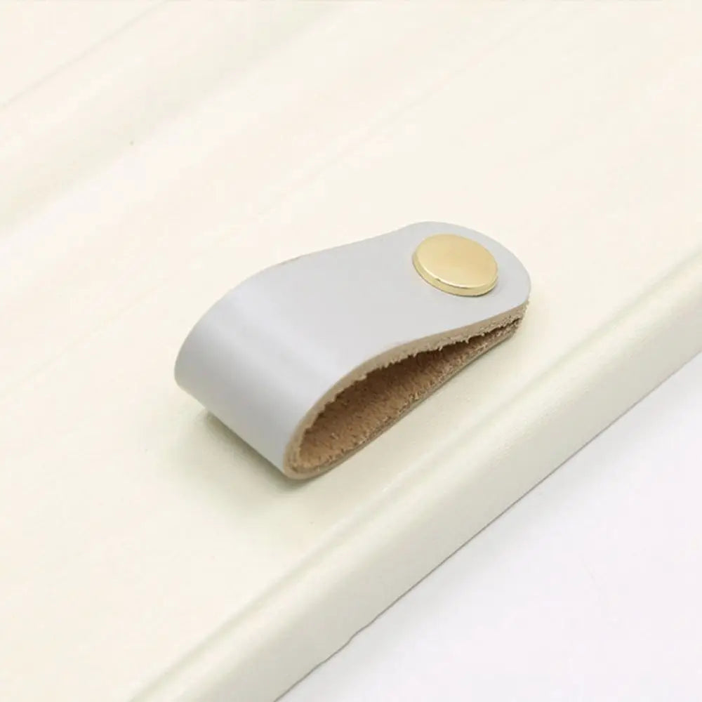 Children's Furniture Environmentally Kitchen Wardrobe Cabinet Hardware Leather Handle Door Pulls Furniture Knobs Drawer Handle