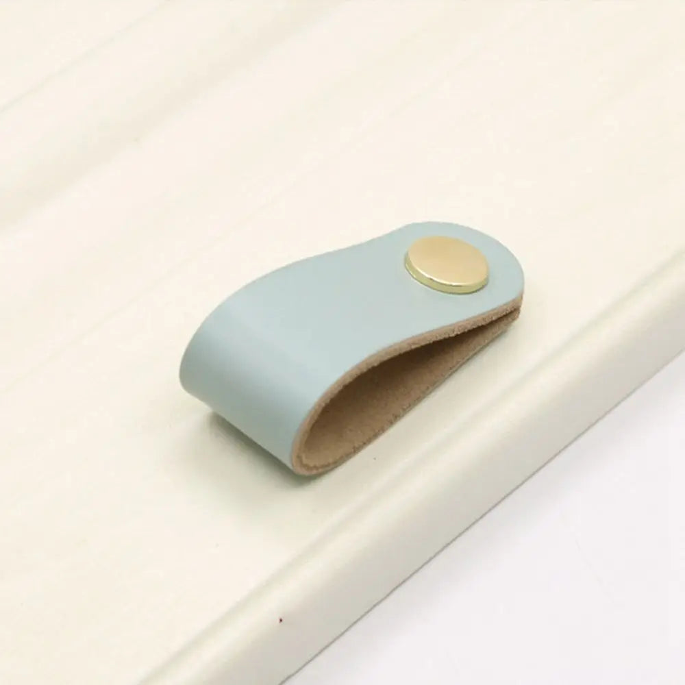 Children's Furniture Environmentally Kitchen Wardrobe Cabinet Hardware Leather Handle Door Pulls Furniture Knobs Drawer Handle