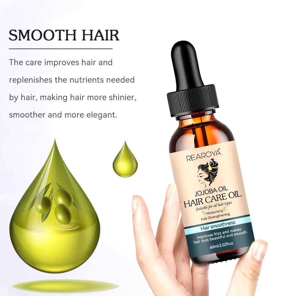 Hair Care Essential Oil Supports Hair Health Growth Repairs Improves Dry Hair Quality Moisturizing Nourish Soft Smooth Hair Care