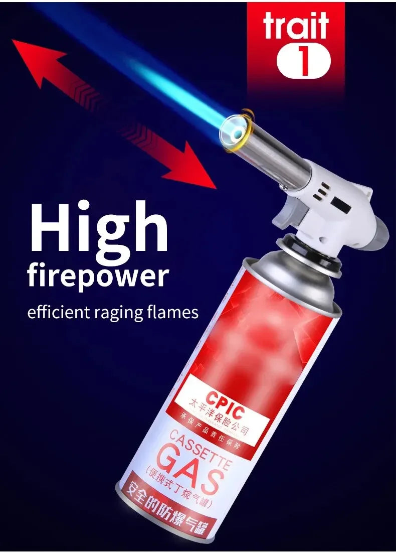 Handy Flame Gun  Welding Gas Burner Flame Gas Torch Flame Gun Blow for BBQ Camping Cooking  camping equipment