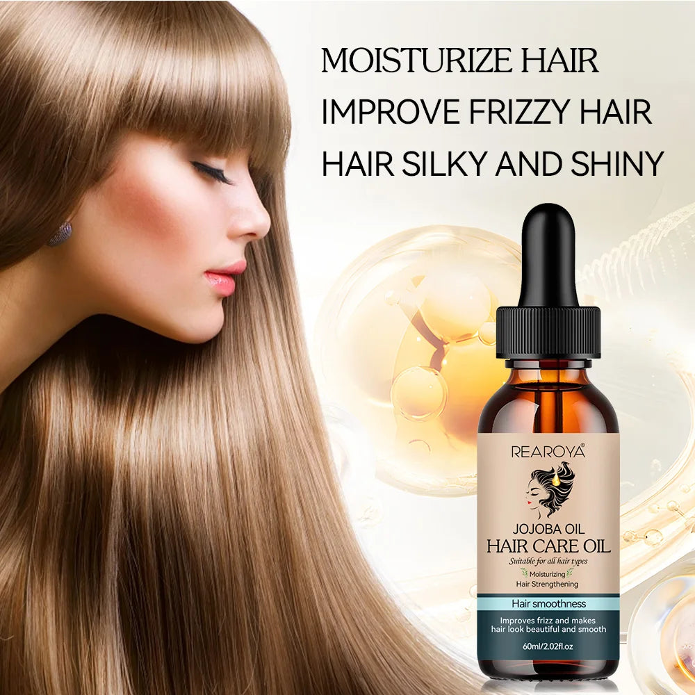Hair Care Essential Oil Supports Hair Health Growth Repairs Improves Dry Hair Quality Moisturizing Nourish Soft Smooth Hair Care