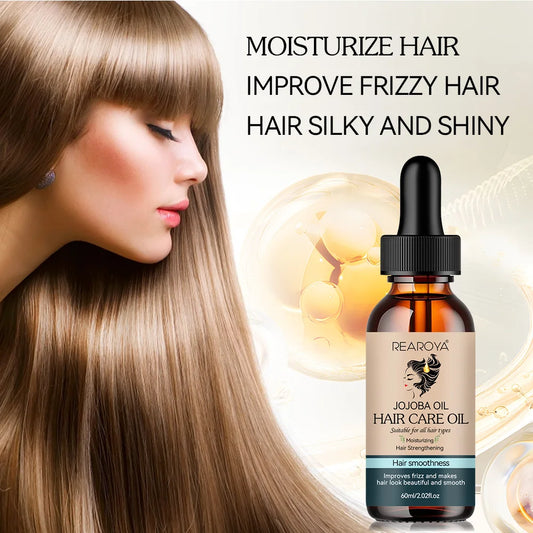 Hair Care Essential Oil Supports Hair Health Growth Repairs Improves Dry Hair Quality Moisturizing Nourish Soft Smooth Hair Care