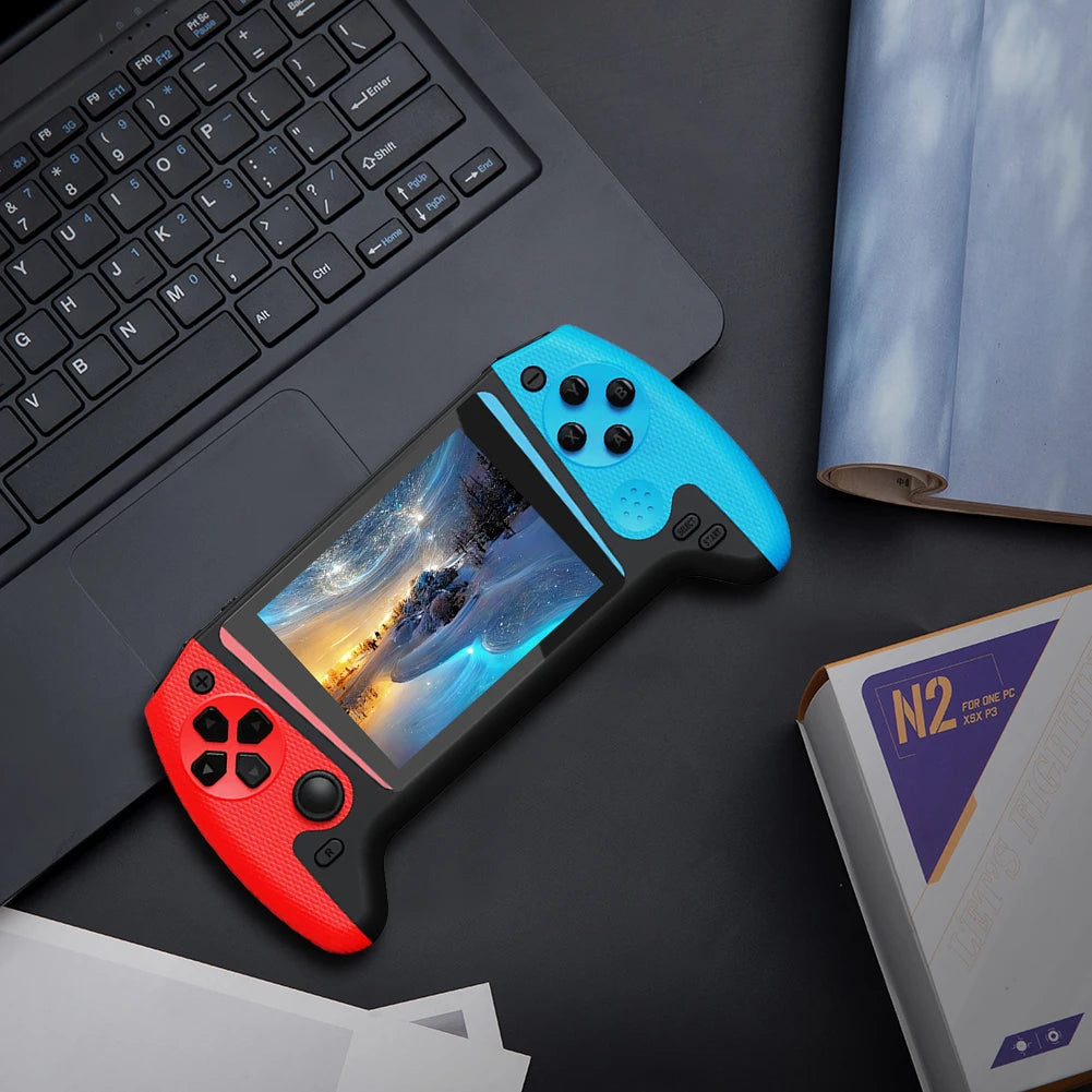 Gaming Console 3.5inch LCD Screen TV Connect Nostalgic Game Console 1200mAh Video Game Console for Kids Adults for Single Player