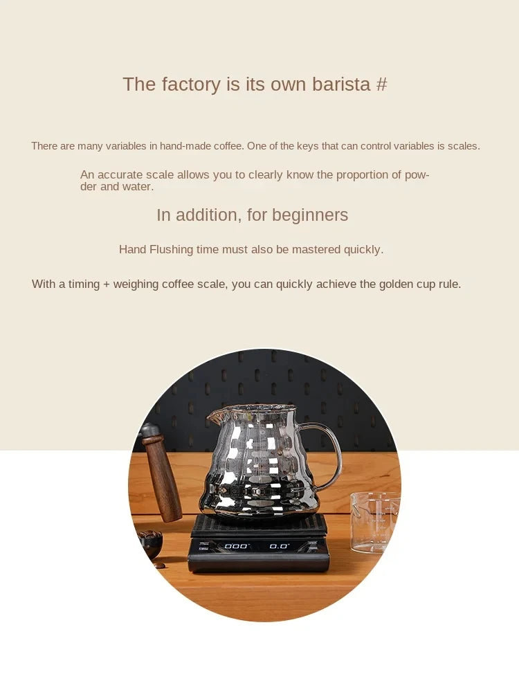 Electronic scales household small weighing 3kg/0.1g multifunctional kitchen scales coffee scales portable high-precision scales
