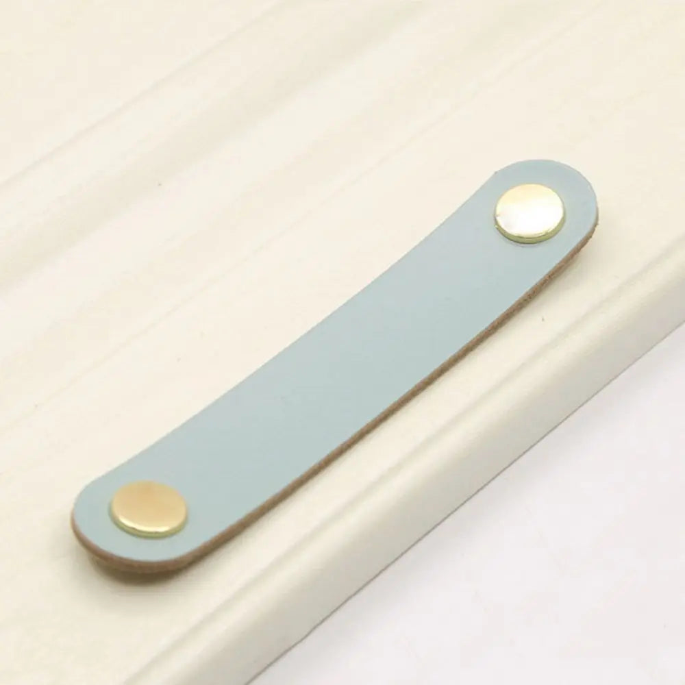 Children's Furniture Environmentally Kitchen Wardrobe Cabinet Hardware Leather Handle Door Pulls Furniture Knobs Drawer Handle