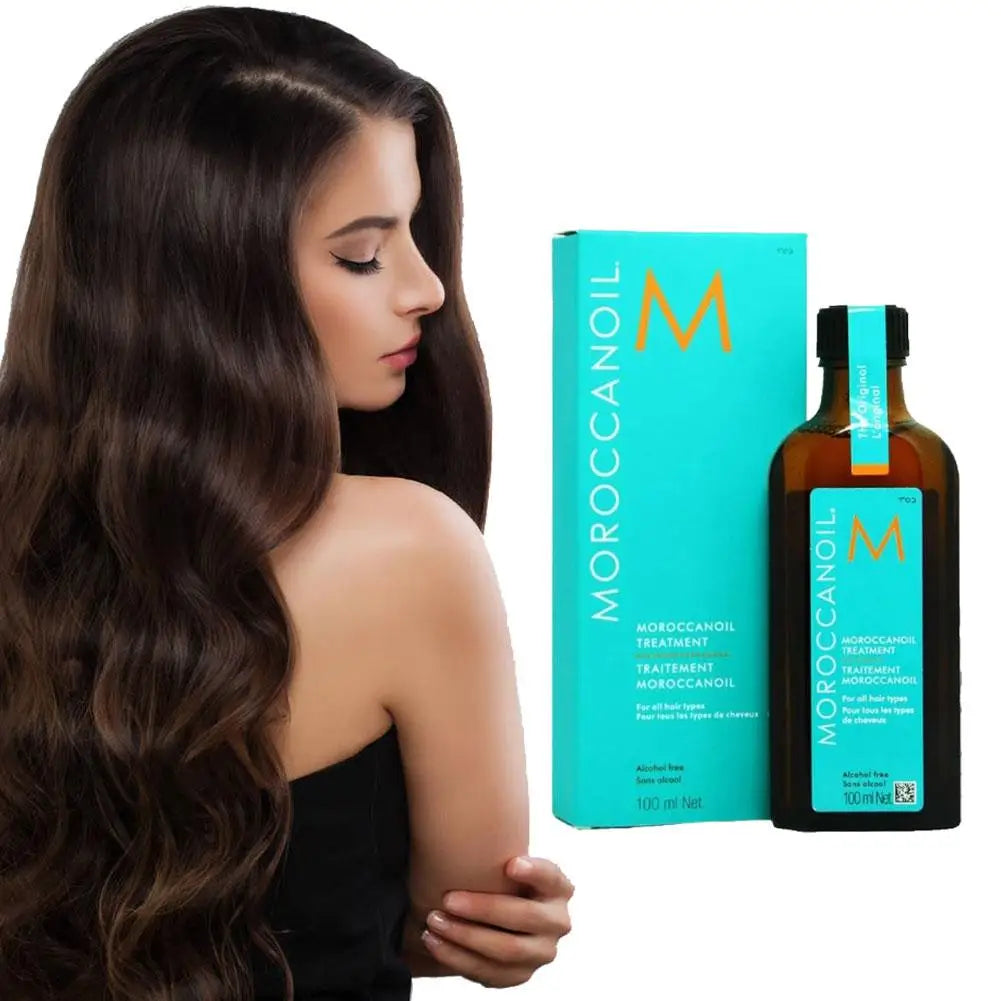 Hair care essential oil prevents frizz, softens and smoothes hair, repairs hair follicles, nourishes and repairs dry hair