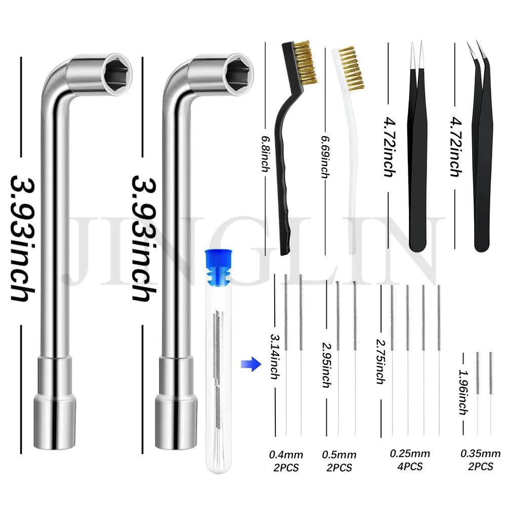 Multiple models 3D Printer Tool Kit Trimming Knife Scraper Cleaning Needle Tweezers Pliers Deburring Kit DIY 3D Printing Tools