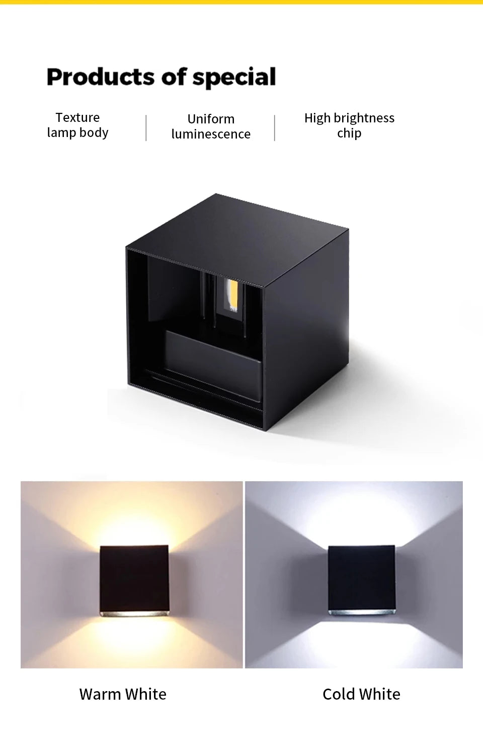 LED Wall Light Outdoor Indoor Lighting Wall Lamps Home Appliances Wall Lighting For Room Decor Wall Panels Porch Balcony Garden