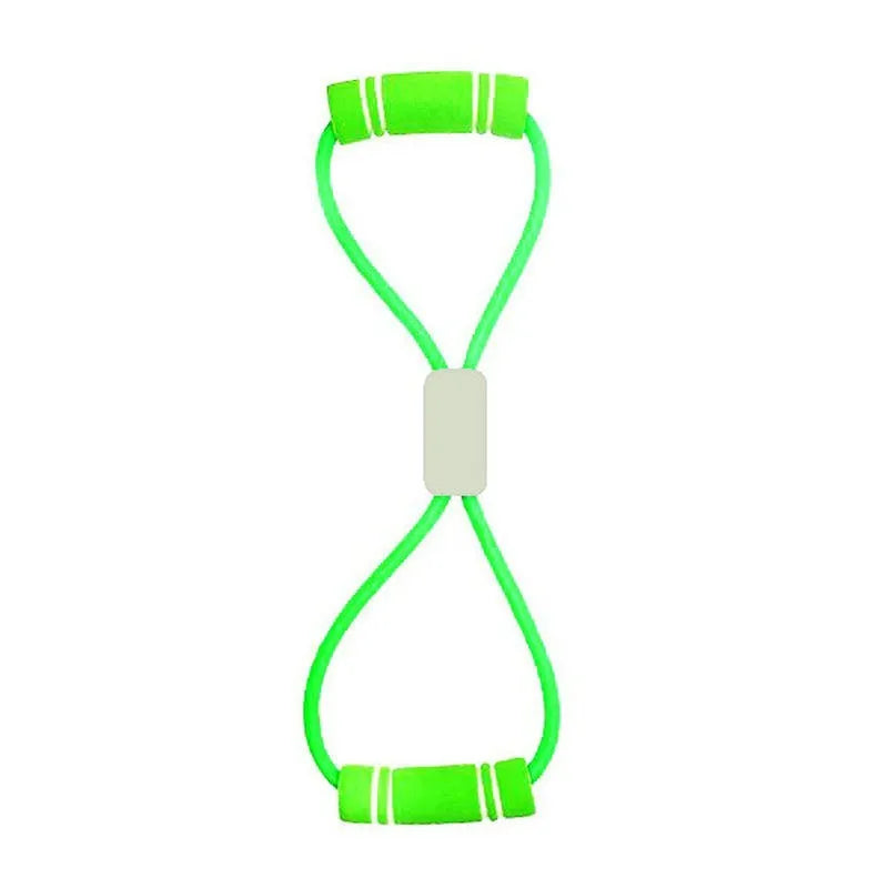 Fitness 8 Word Yoga Elastic Band TPE Gum Resistance Rubber Bands Bodybuilding Workout Tension Rope Resistance Band Home Gym