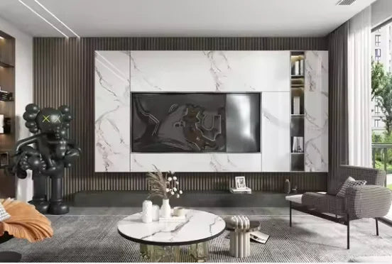 Fashion Living Room Furniture Wooden Wall Simple Design Tv Cabinet Modern Tv Cabinet Long Tv Cabinet