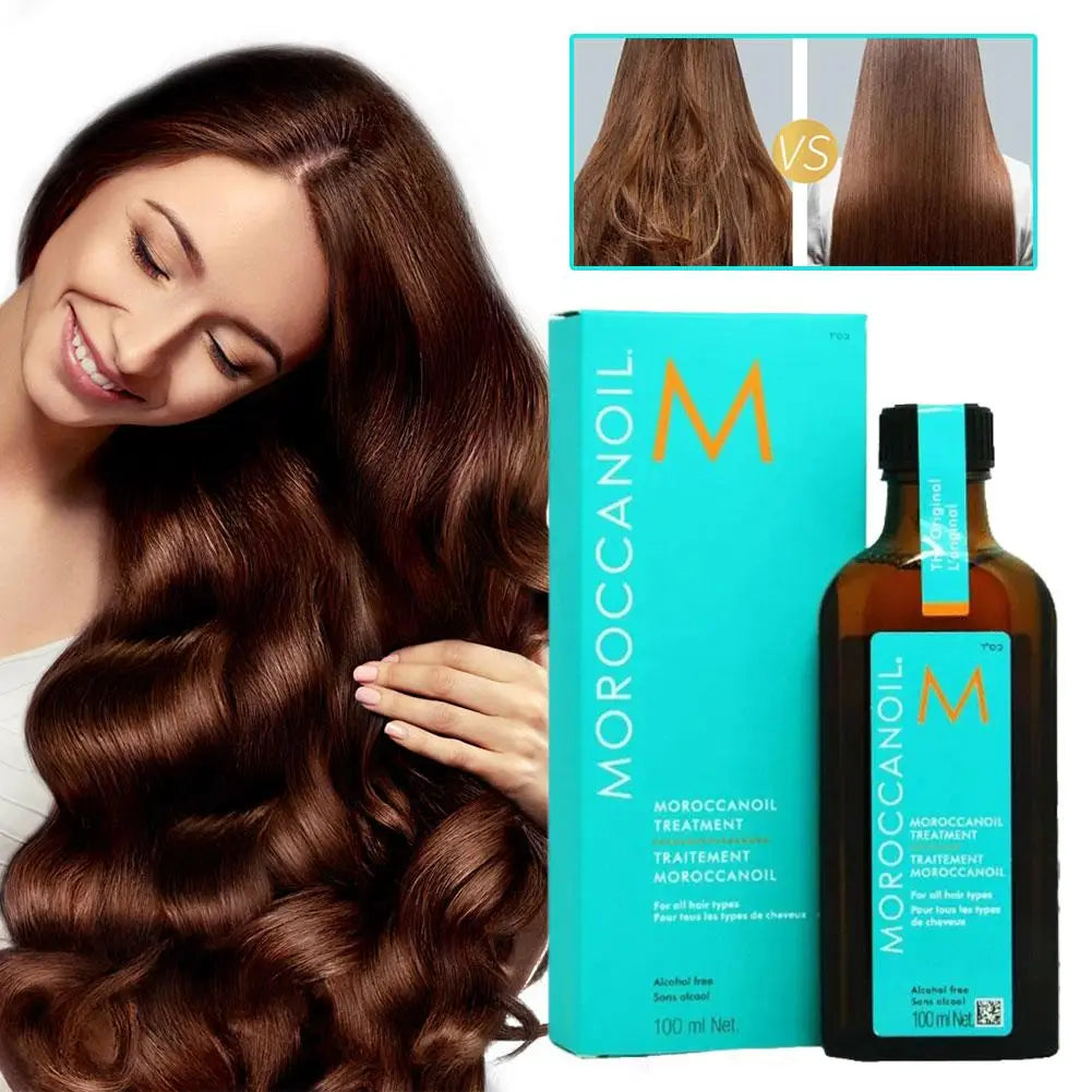 Hair care essential oil prevents frizz, softens and smoothes hair, repairs hair follicles, nourishes and repairs dry hair