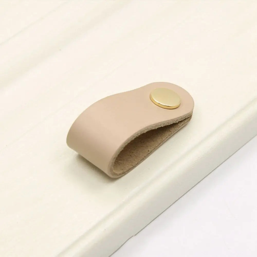 Children's Furniture Environmentally Kitchen Wardrobe Cabinet Hardware Leather Handle Door Pulls Furniture Knobs Drawer Handle