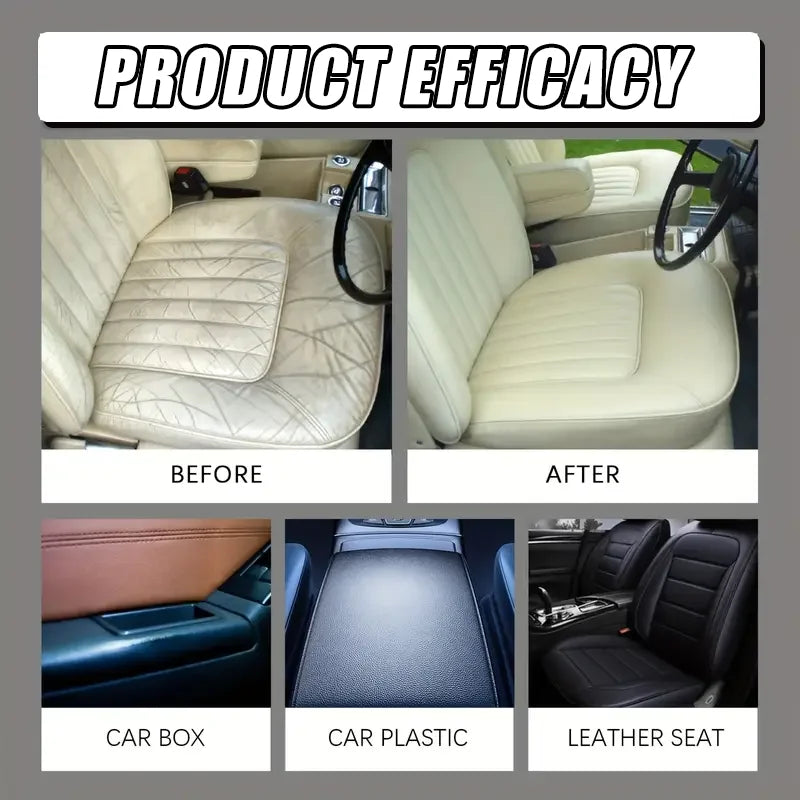 Multi-purpose car repair kit: plastic parts refurbishment, interior gloss wax, tire protector