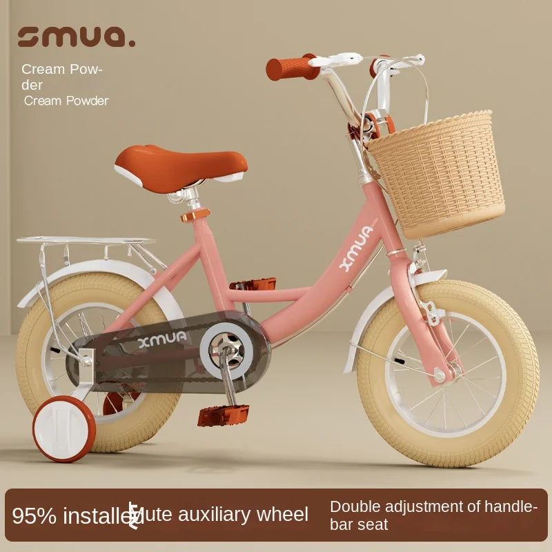 children's bicycle, 2-3-5-6-7-9 years old boys and girls buggy early education, double brake, safe, stable and light, new