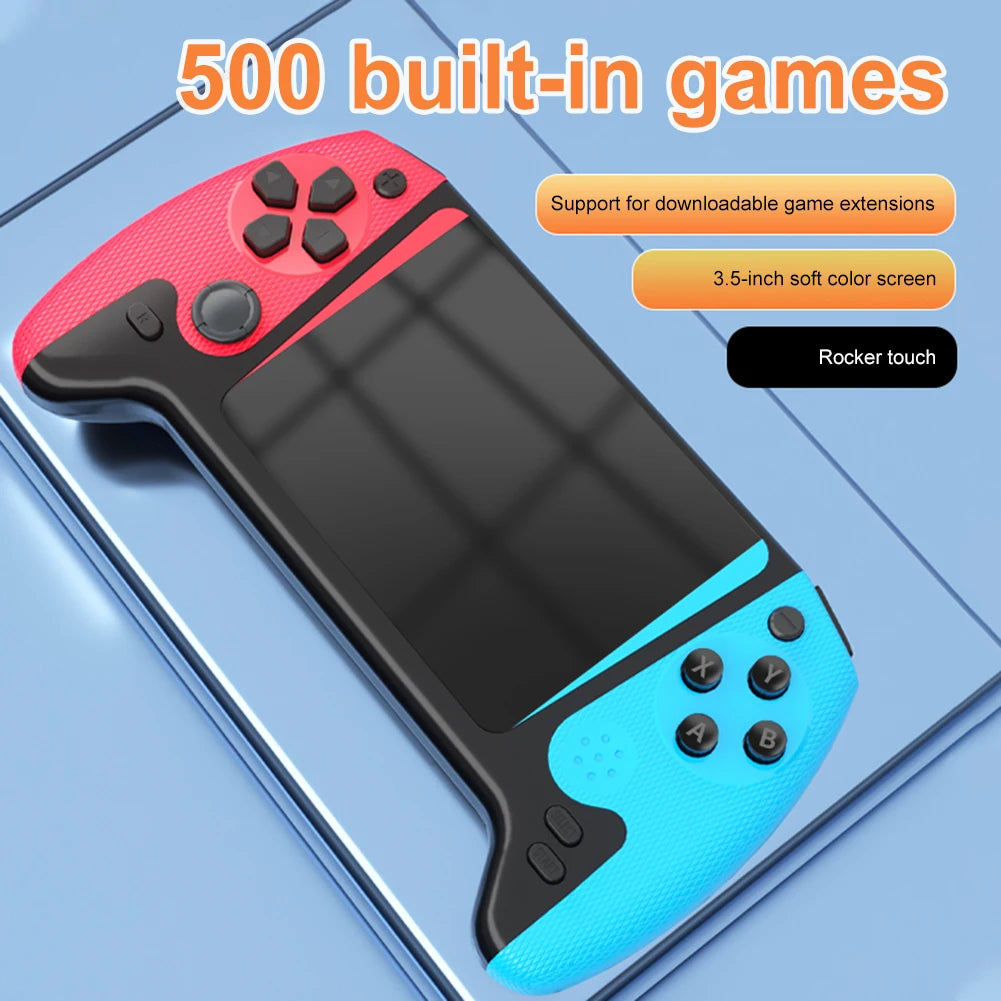 Gaming Console 3.5inch LCD Screen TV Connect Nostalgic Game Console 1200mAh Video Game Console for Kids Adults for Single Player